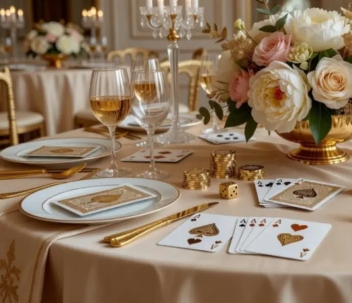 Décor thématique haut de gamme pour soirée événementielle avec accessoires lumineux